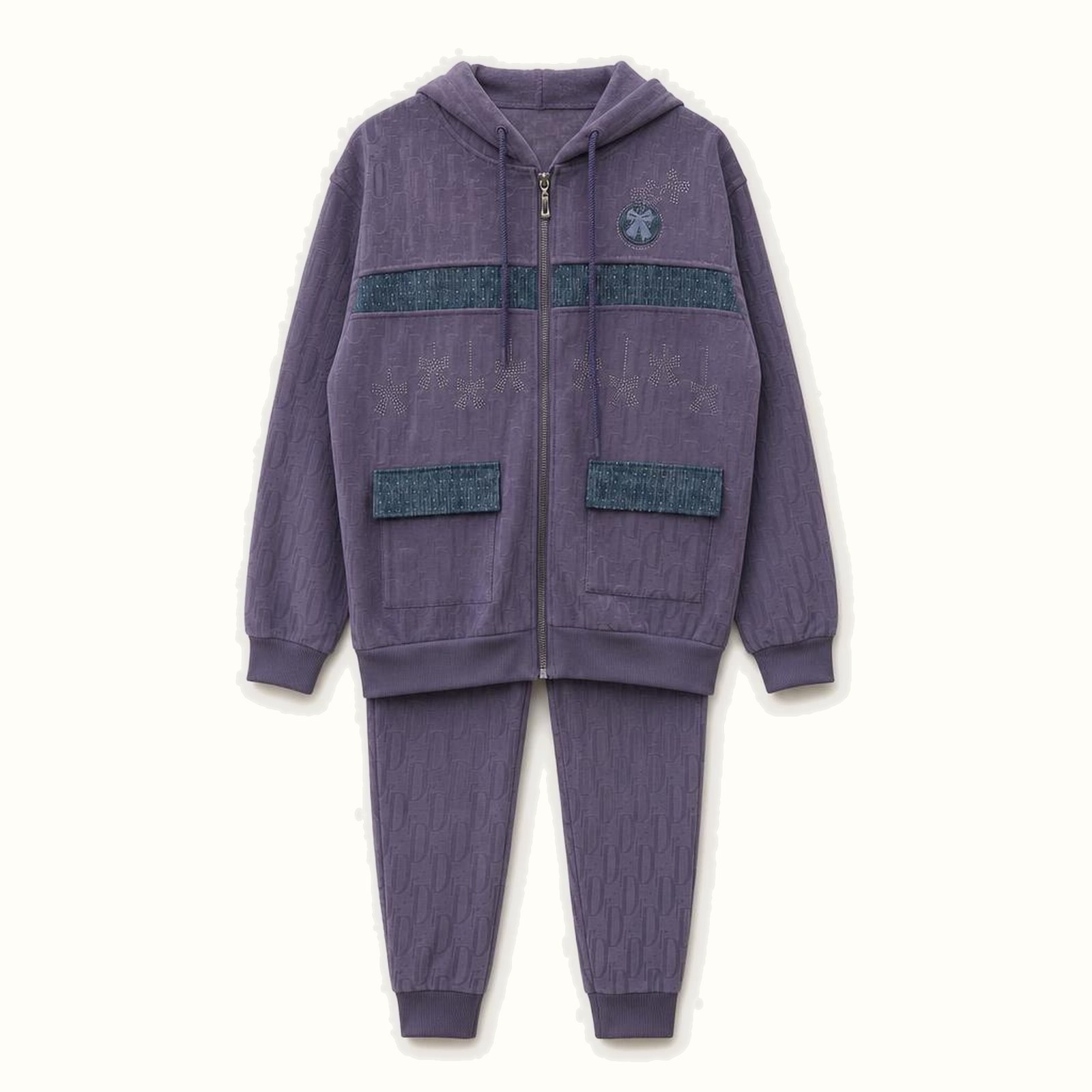 Children's Hooded Zipper Jacket Set - TH-02