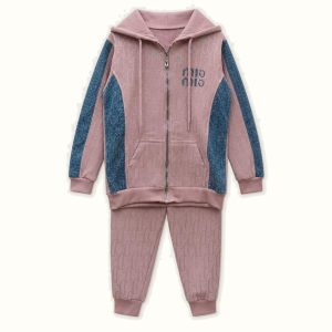 Children's Hooded Zipper Jacket Set - TH-03
