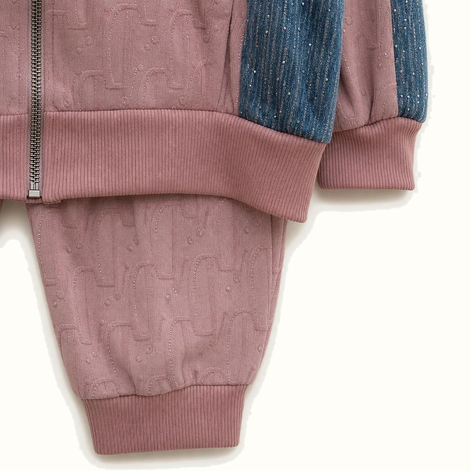 Children's Hooded Zipper Jacket Set - TH-03