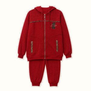 Children's Hooded Zipper Tracksuit - TH-01