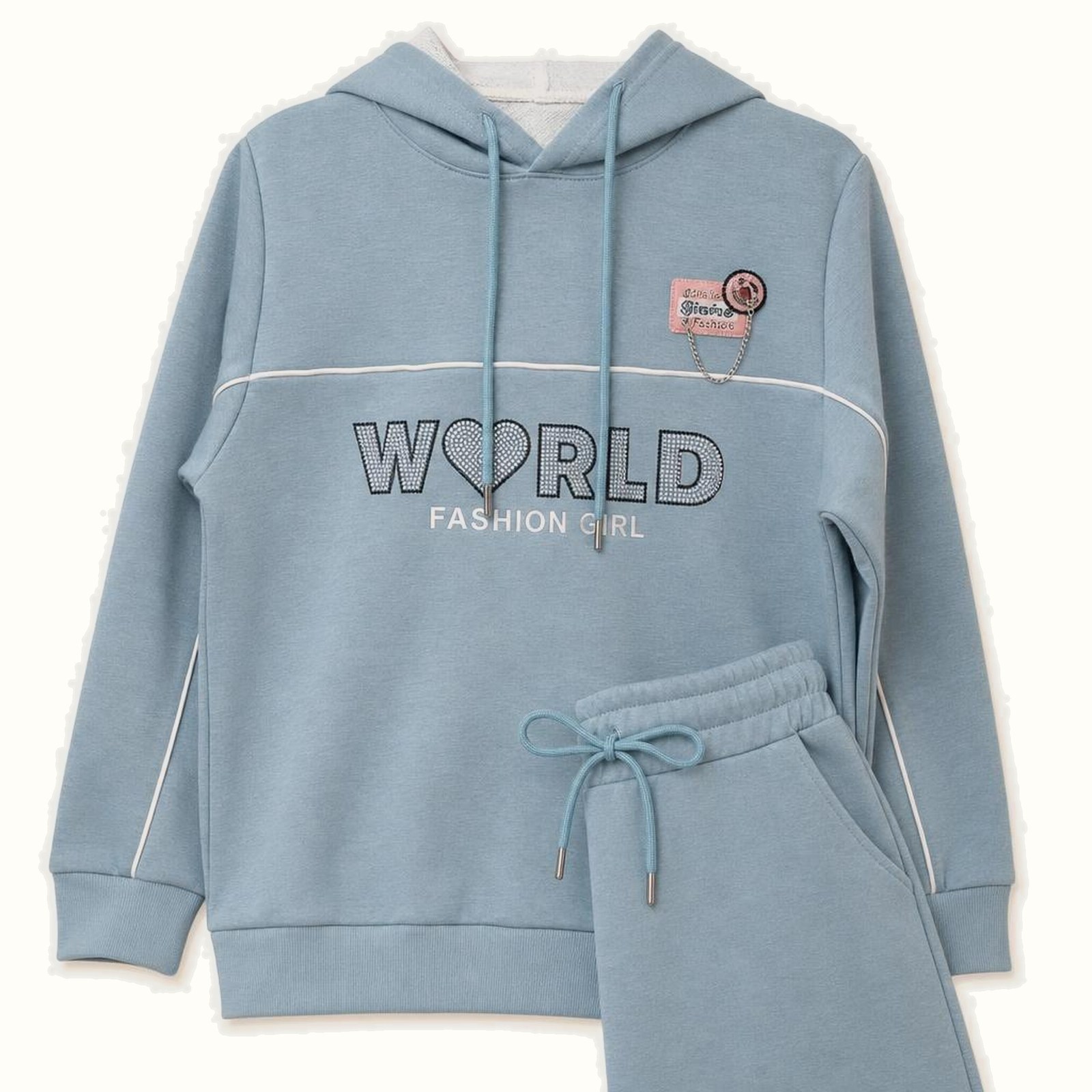 Fashion Girl Hoodie Set - BX-1230D