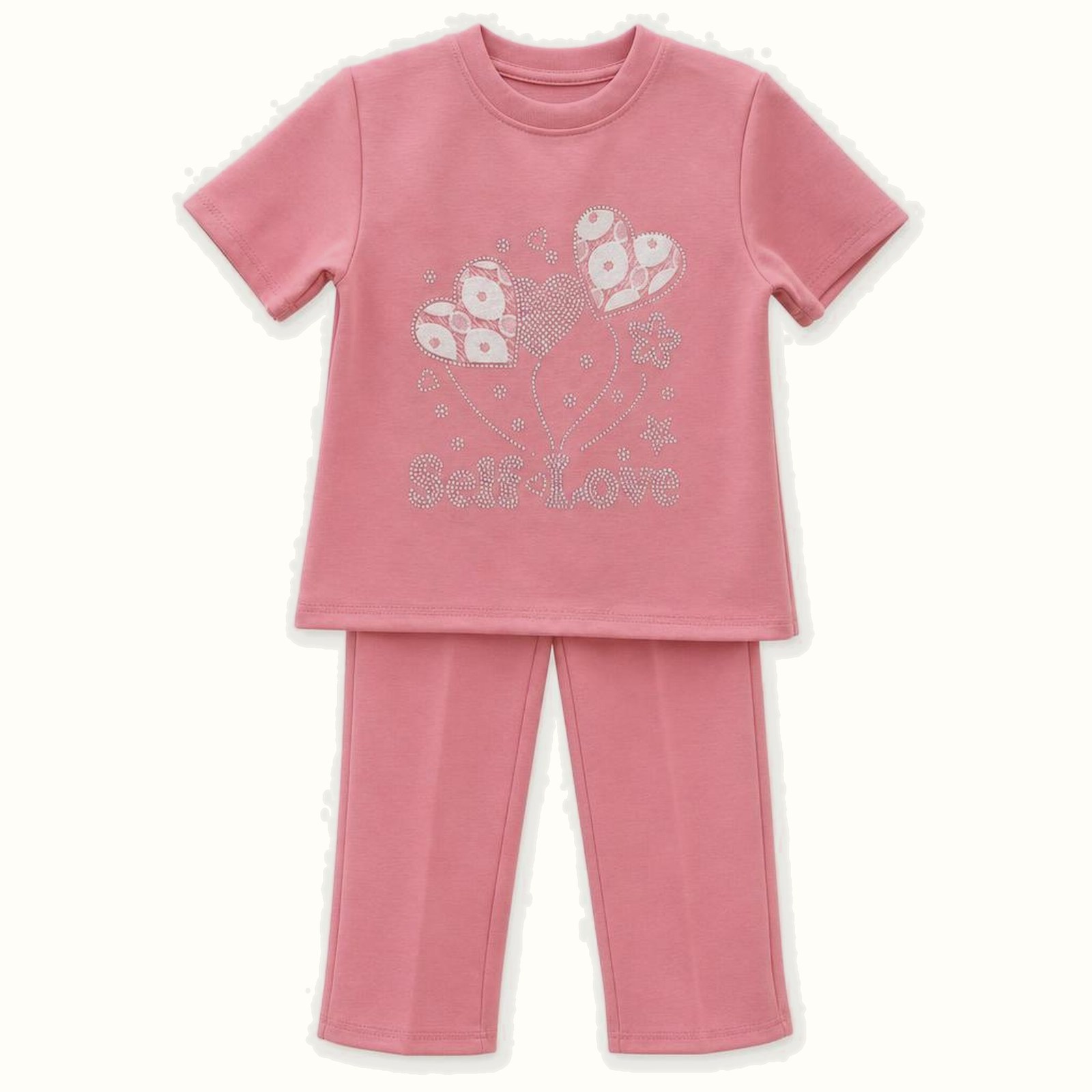 Children's Pink Short Sleeve Set - BX-1176