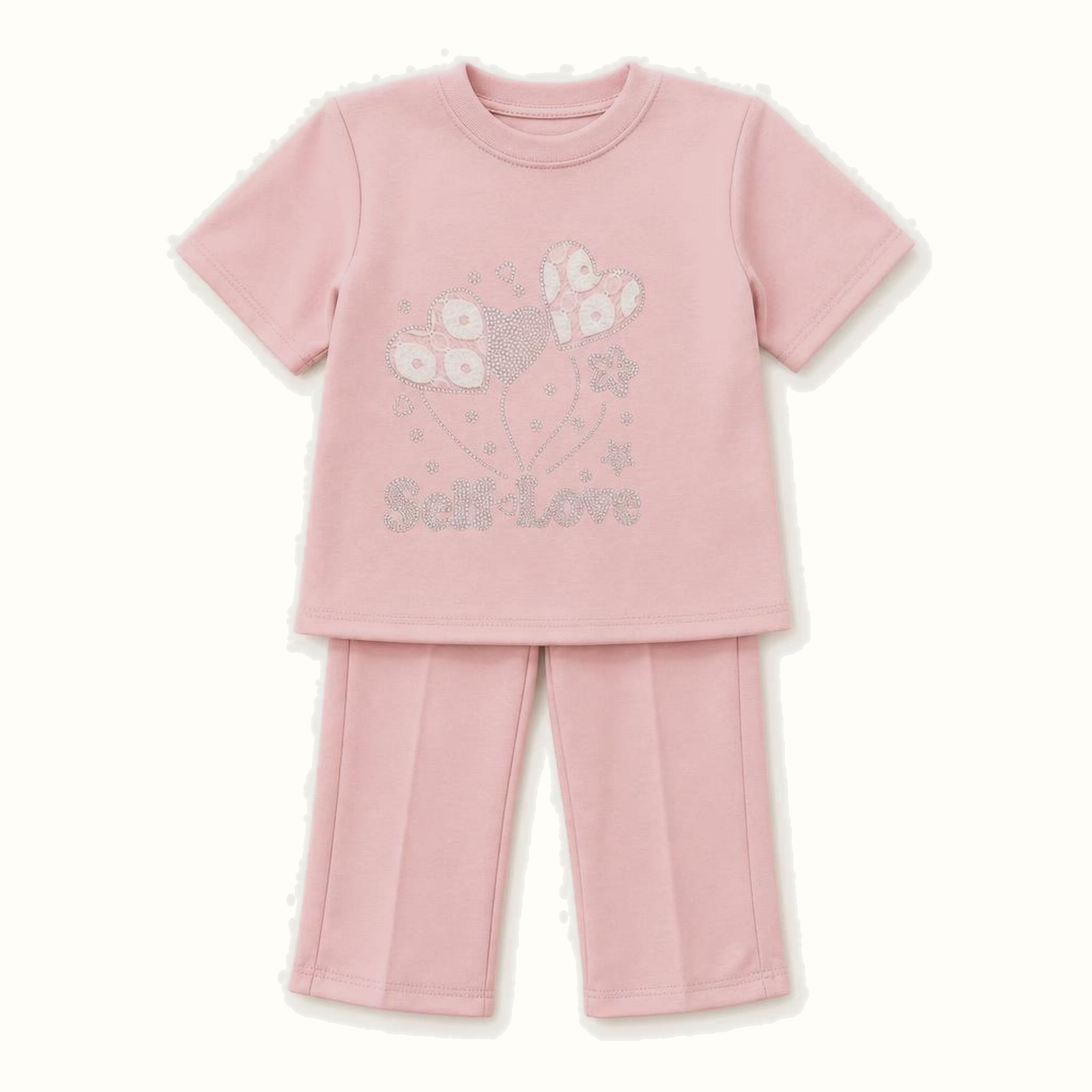 Children's Pink Short Sleeve Set - BX-1176