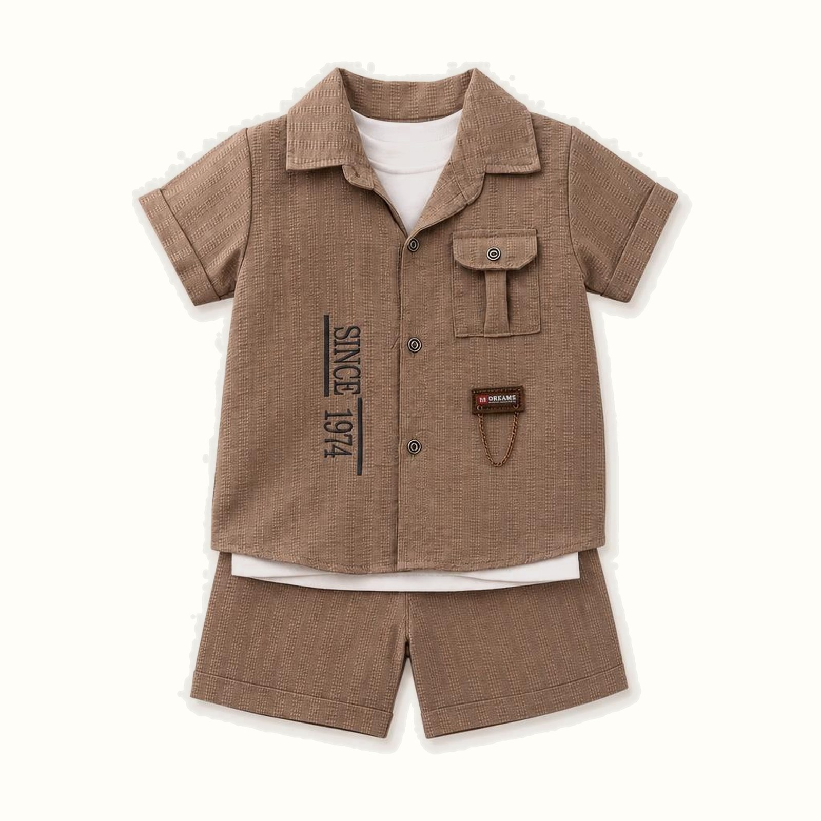 Children's Short Sleeve Shirt Set - CS-09