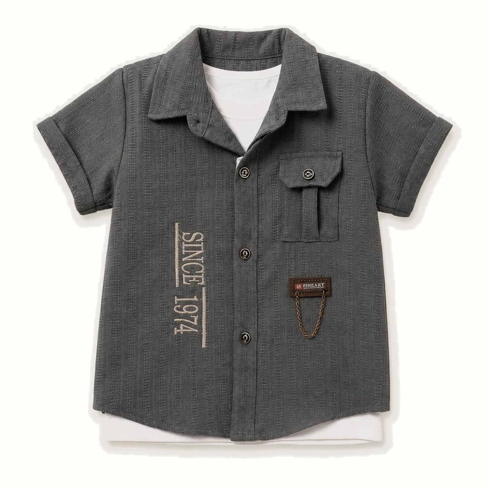 Children's Short Sleeve Shirt Set - CS-09