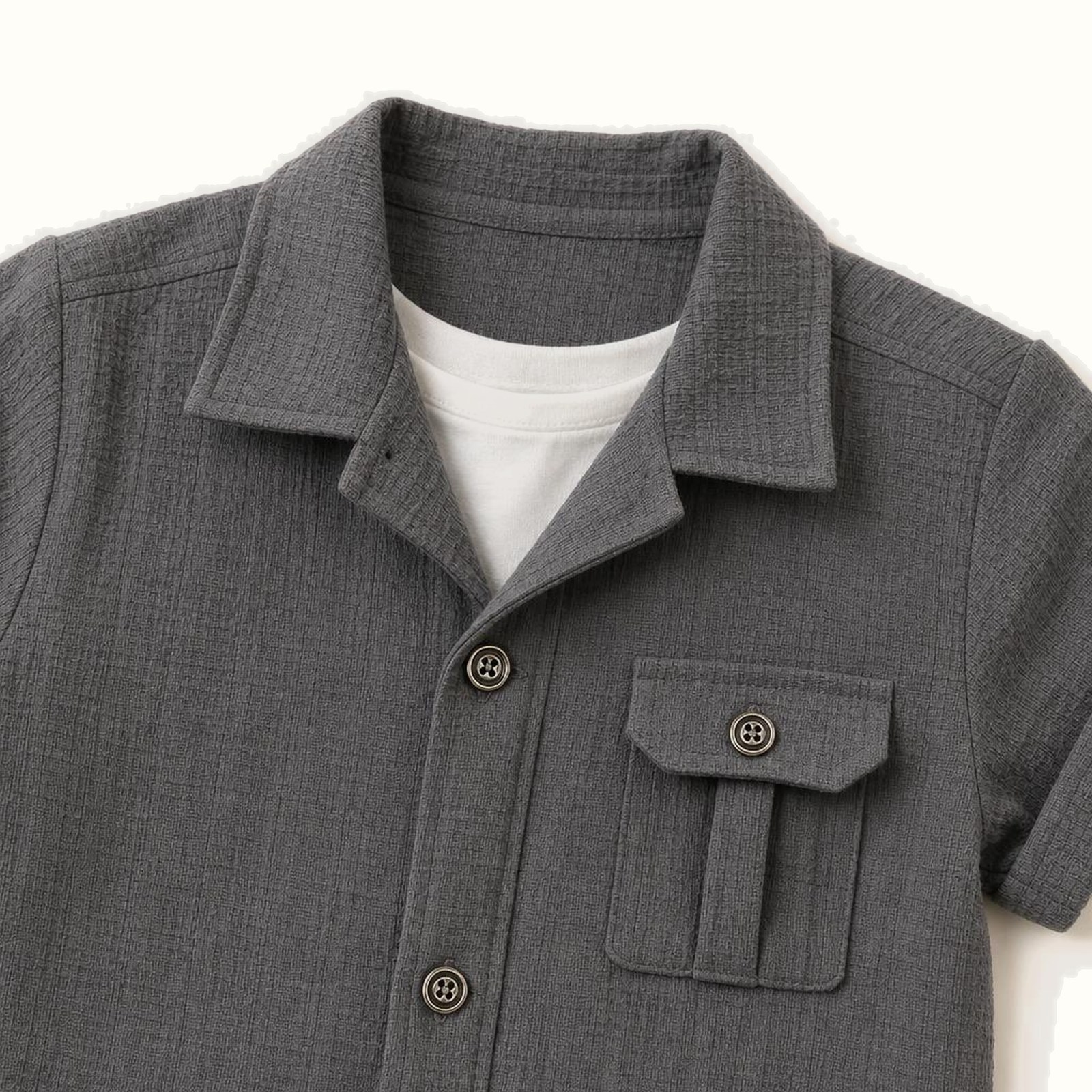 Children's Short Sleeve Shirt Set - CS-09