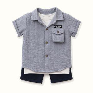 Children's Short Sleeve Shirt Set - CS-10