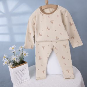 Gold Velvet Lycra Suit 90-120 (Seamless)