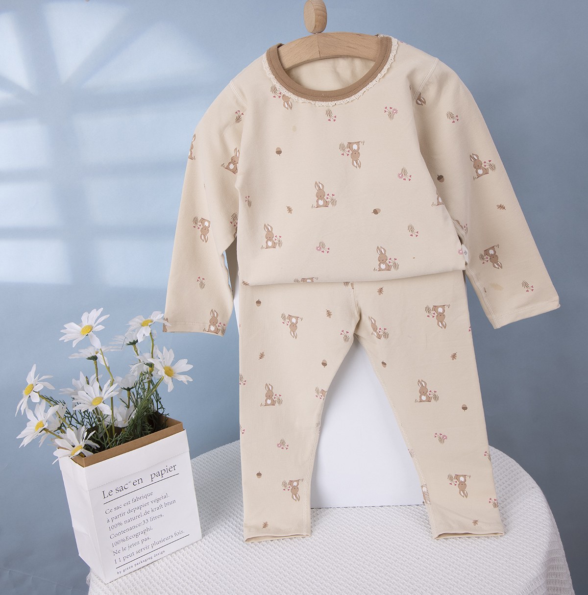 Gold Velvet Lycra Suit 90-120 (Seamless)
