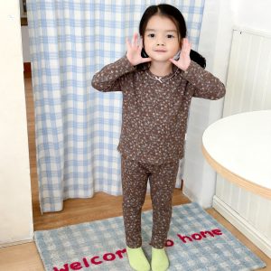 Gold Velvet Lycra Suit 90-120 (Seamless)