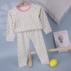 Gold Velvet Lycra Suit 90-120 (Seamless)