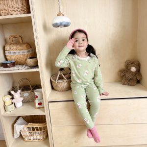 Gold Velvet Lycra Suit 110-140 (Seamless)