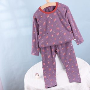 Gold Velvet Lycra Suit 110-140 (Seamless)