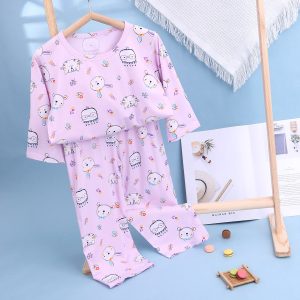 Icelandic cotton air conditioning suit (eight-quarter sleeves) 130-160
