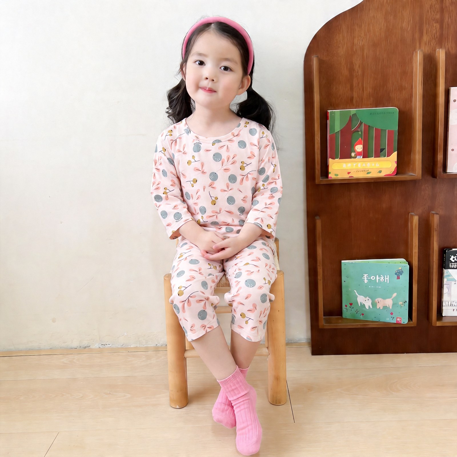 Icelandic cotton air conditioning suit (eight-quarter sleeves) 130-160