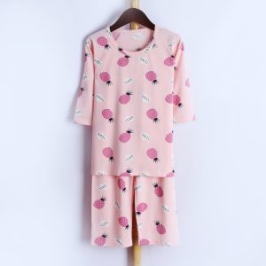 Icelandic cotton air conditioning suit (eight-quarter sleeves) 130-160