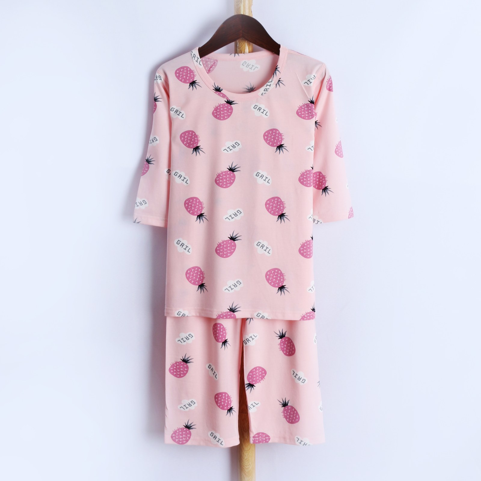 Icelandic cotton air conditioning suit (eight-quarter sleeves) 130-160
