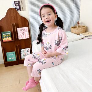 Icelandic cotton air conditioning suit (eight-quarter sleeves) 130-160
