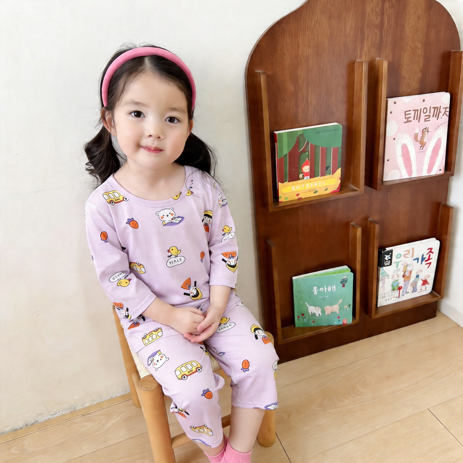 Icelandic cotton air conditioning suit (eight-quarter sleeves) 130-160