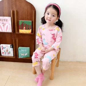 Icelandic cotton air conditioning suit (eight-quarter sleeves) 130-160