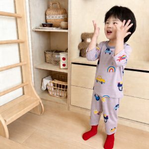 Icelandic cotton air conditioning suit (eight-quarter sleeves) 130-160
