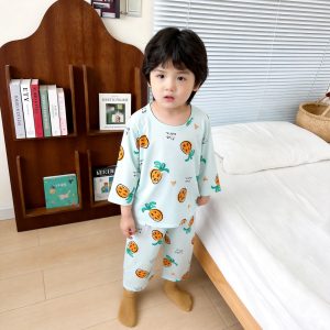 Icelandic cotton air conditioning suit (eight-quarter sleeves) 130-160