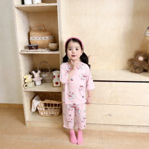 Icelandic cotton air conditioning suit (eight-quarter sleeves) 130-160