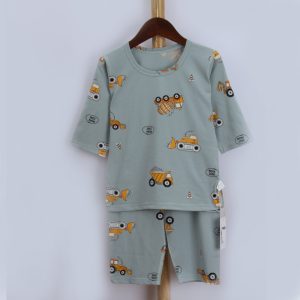 Ice porcelain cotton air-conditioning suit (eight-quarter sleeves) 130-160