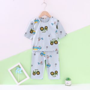 Ice porcelain cotton air-conditioning suit (eight-quarter sleeves) 130-160