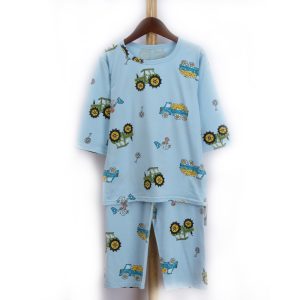Ice porcelain cotton air-conditioning suit (eight-quarter sleeves) 130-160