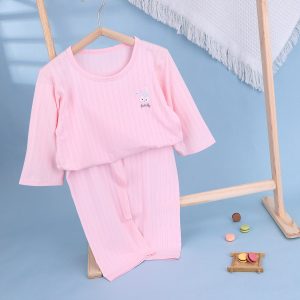 Striped jacquard air-conditioning suit (eight-quarter sleeves) 130-160