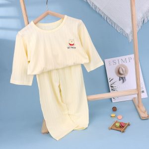 Striped jacquard air-conditioning suit (eight-quarter sleeves) 170-190