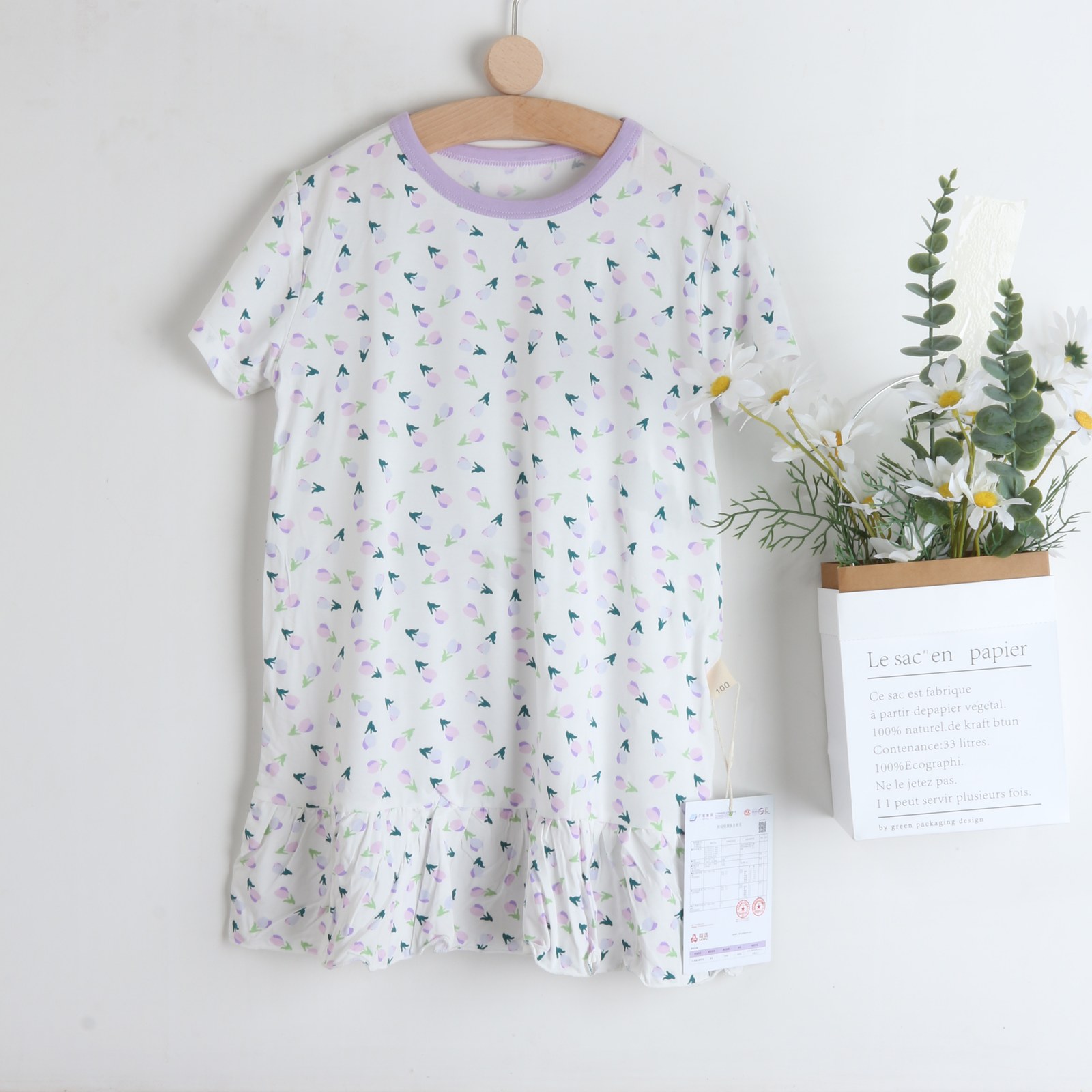 Short-sleeved princess nightgown 100-140