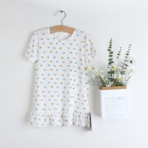 Short-sleeved princess nightgown 100-140