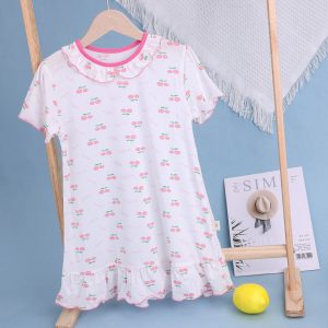 Short-sleeved princess nightgown 100-140