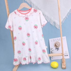 Short-sleeved princess nightgown 100-140