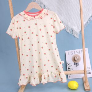 Short-sleeved princess nightgown 100-140