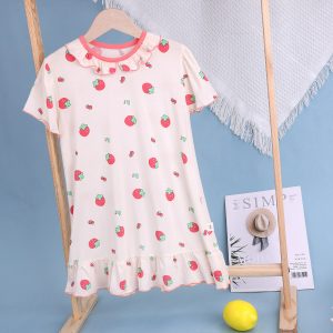 Short-sleeved princess nightgown 100-140