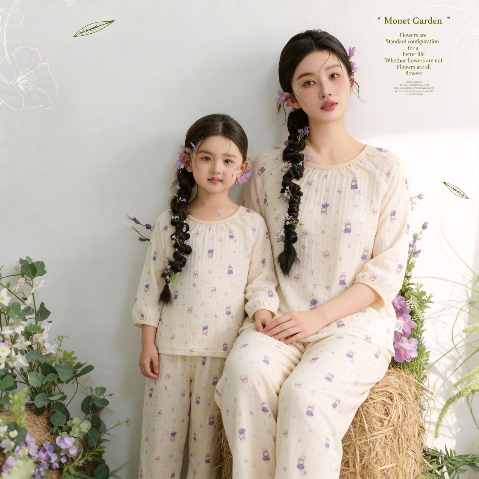 Version 2.0 air-washed cotton gauze home clothes M-L