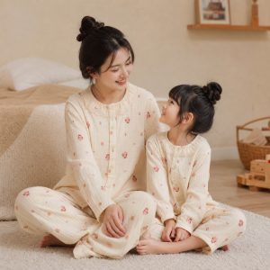 Version 2.0 air-washed cotton gauze home clothes M-L