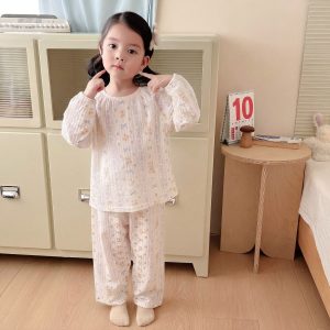Version 2.0 air-washed cotton gauze home clothes M-L
