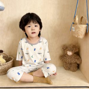 Beautiful cotton air-conditioning clothing 50.3% Lyocell 42.2% cotton 7.5% spandex (eight-quarter sleeves) 90-120