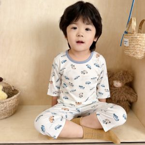 Beautiful cotton air-conditioning clothing 50.3% Lyocell 42.2% cotton 7.5% spandex (eight-quarter sleeves) 90-120