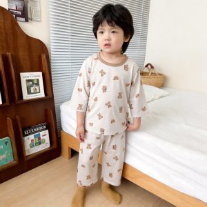 Beautiful cotton air-conditioning clothing 50.3% Lyocell 42.2% cotton 7.5% spandex (eight-quarter sleeves) 90-120