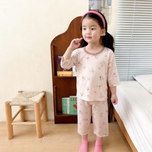 Beautiful cotton air-conditioning clothing 50.3% Lyocell 42.2% cotton 7.5% spandex (eight-quarter sleeves) 90-120