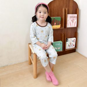 Beautiful cotton air-conditioning clothing 50.3% lyocell 42.2% cotton 7.5% spandex (eight-quarter sleeves) 130-160