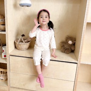 Beautiful cotton air-conditioning clothing 50.3% lyocell 42.2% cotton 7.5% spandex (eight-quarter sleeves) 100-120