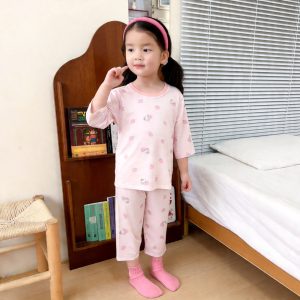 Beautiful cotton air-conditioning clothing 50.3% lyocell 42.2% cotton 7.5% spandex (eight-quarter sleeves) 100-120