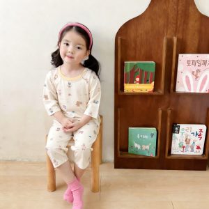 Beautiful cotton air-conditioning clothing 50.3% lyocell 42.2% cotton 7.5% spandex (eight-quarter sleeves) 110-140