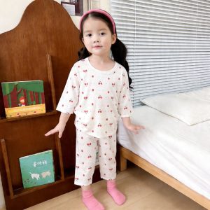 Beautiful cotton air-conditioning clothing 50.3% lyocell 42.2% cotton 7.5% spandex (eight-quarter sleeves) 110-140